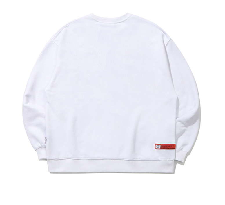 ベドインベド(BADINBAD) BAD LOGO SWEAT SHIRT_WHITE