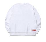 ベドインベド(BADINBAD) BAD LOGO SWEAT SHIRT_WHITE