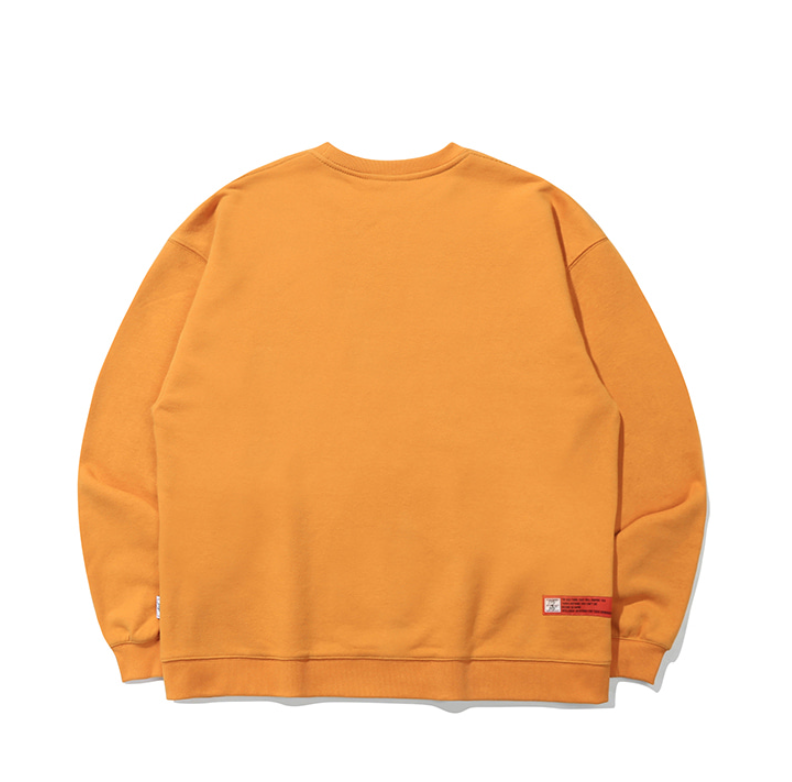 ベドインベド(BADINBAD) BAD LOGO SWEAT SHIRT_YELLOW