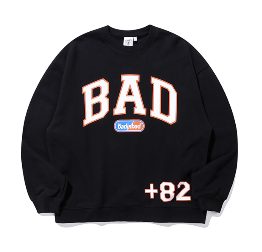ベドインベド(BADINBAD) BAD LOGO SWEAT SHIRT_BLACK
