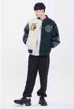 ロマンティッククラウン(ROMANTIC CROWN)  CHILDHOOD VARSITY JACKET_NAVY