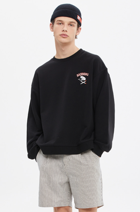 ベドインベド(BADINBAD) PRANK SNAKE SWEAT SHIRT_BLACK