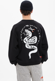 ベドインベド(BADINBAD) PRANK SNAKE SWEAT SHIRT_BLACK