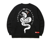 ベドインベド(BADINBAD) PRANK SNAKE SWEAT SHIRT_BLACK
