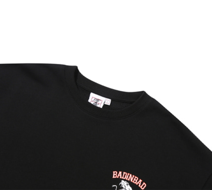 ベドインベド(BADINBAD) PRANK SNAKE SWEAT SHIRT_BLACK