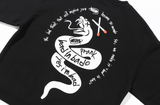 ベドインベド(BADINBAD) PRANK SNAKE SWEAT SHIRT_BLACK