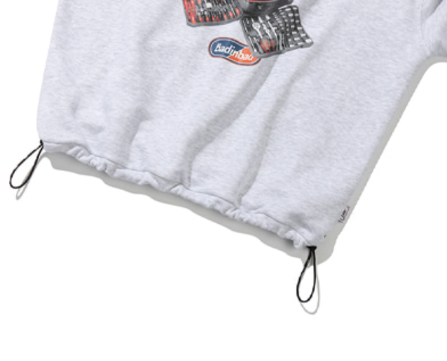 ベドインベド(BADINBAD) BAD TOOL SWEAT SHIRT_LIGHT GREY