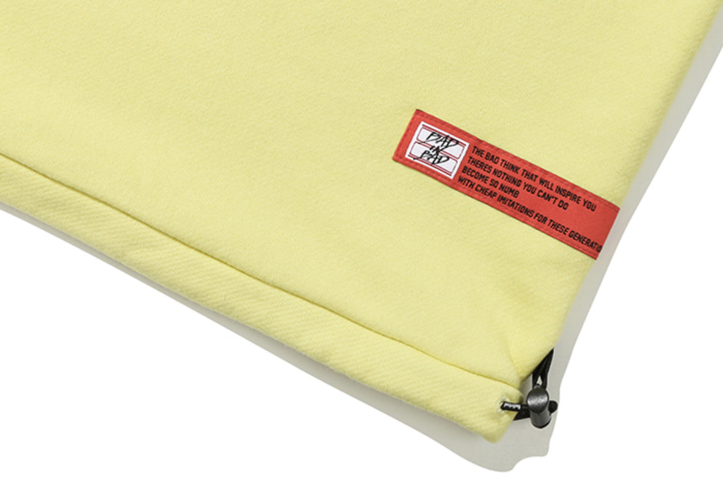 ベドインベド(BADINBAD) BAD TOOL SWEAT SHIRT_LIGHT YELLOW