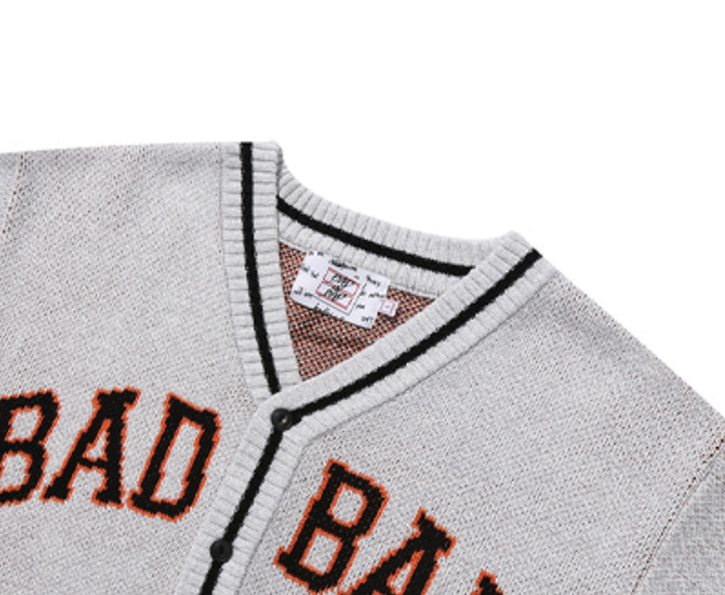 ベドインベド(BADINBAD) PRANK SNAKE CARDIGAN_LIGHT GREY