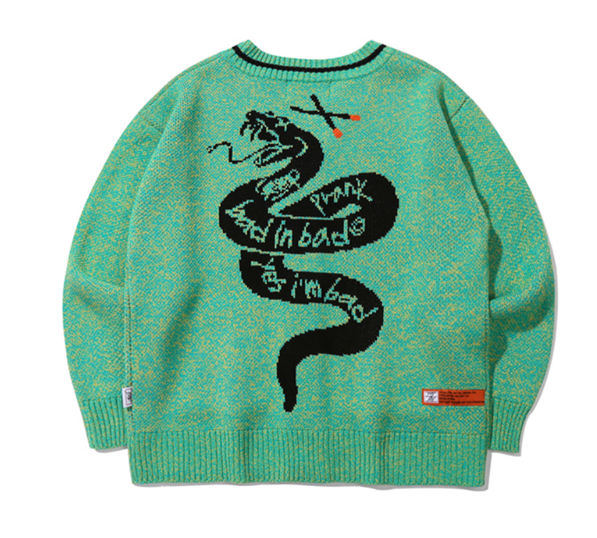 ベドインベド(BADINBAD) PRANK SNAKE CARDIGAN_MINT