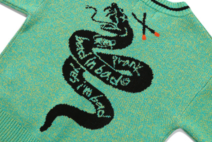 ベドインベド(BADINBAD) PRANK SNAKE CARDIGAN_MINT