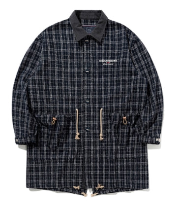 ロマンティッククラウン(ROMANTIC CROWN)  TWEED FISHTAIL PARKA_NAVY