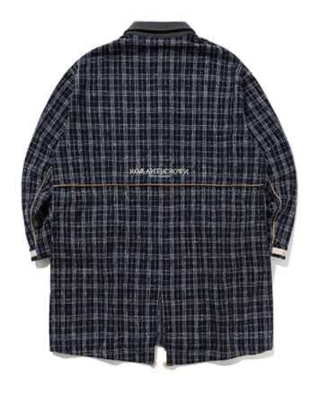 ロマンティッククラウン(ROMANTIC CROWN)  TWEED FISHTAIL PARKA_NAVY