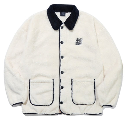 ロマンティッククラウン(ROMANTIC CROWN)  FLEECE BUTTON JACKET_OATMEAL
