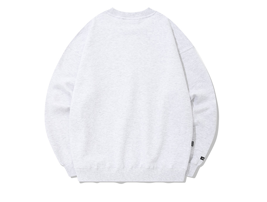 セイントペイン(SAINTPAIN)  SP ATHLETIC LOGO CREWNECK-ASH MELANGE