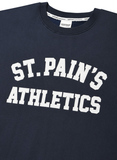 セイントペイン(SAINTPAIN)  SP ATHLETIC LOGO CREWNECK-NAVY