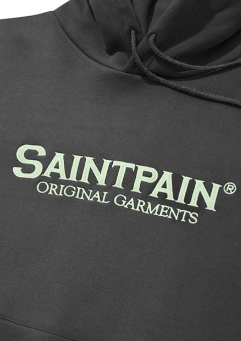 セイントペイン(SAINTPAIN)  SP ORIGINAL LOGO HOOD-CHARCOAL