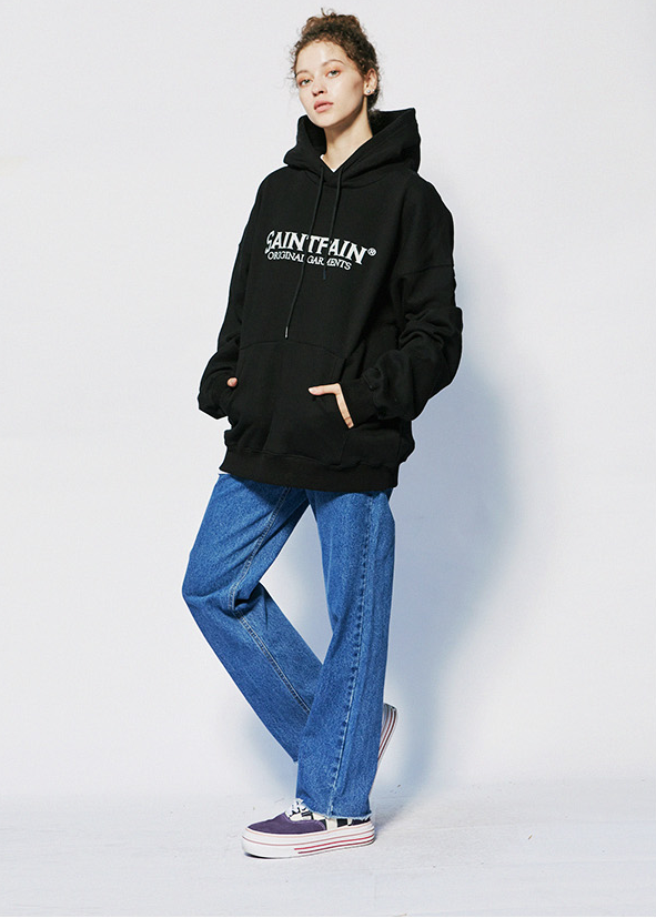 セイントペイン(SAINTPAIN)  SP ORIGINAL LOGO HOOD-BLACK