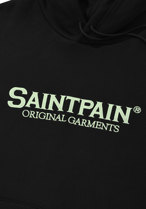セイントペイン(SAINTPAIN)  SP ORIGINAL LOGO HOOD-BLACK