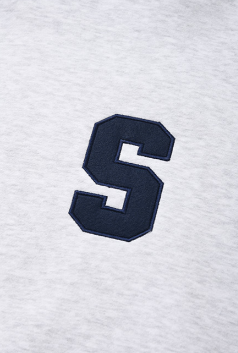 セイントペイン(SAINTPAIN)  SP ATHLETIC LOGO HOOD-ASH MELANGE