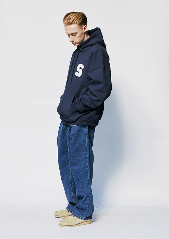 セイントペイン(SAINTPAIN)  SP ATHLETIC LOGO HOOD-NAVY
