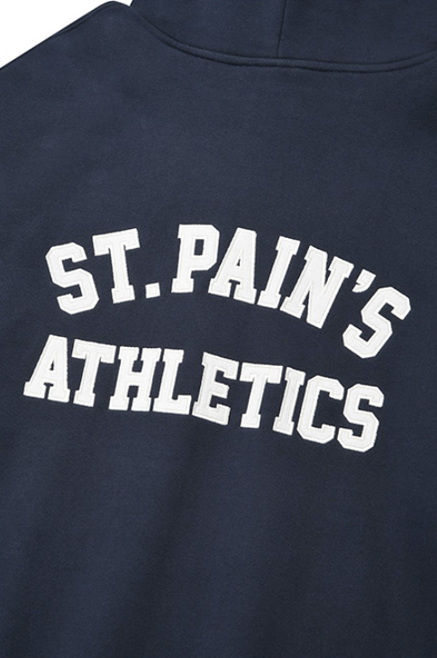 セイントペイン(SAINTPAIN)  SP ATHLETIC LOGO HOOD-NAVY