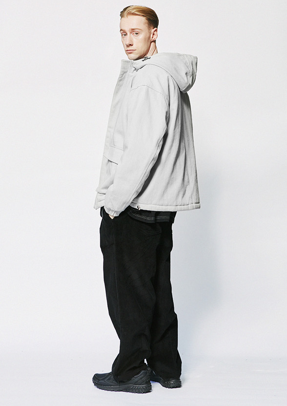 セイントペイン(SAINTPAIN)  SP COTTON HOOD ZIP JACKET-GRAY