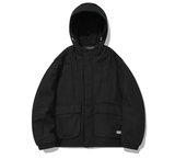 セイントペイン(SAINTPAIN)  SP COTTON HOOD ZIP JACKET-BLACK
