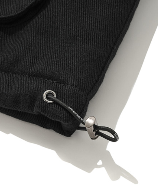 セイントペイン(SAINTPAIN)  SP COTTON HOOD ZIP JACKET-BLACK