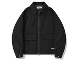 セイントペイン(SAINTPAIN)  SP COTTON MINIMAL ZIP JACKET-BLACK