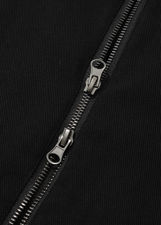 セイントペイン(SAINTPAIN)  SP COTTON MINIMAL ZIP JACKET-BLACK