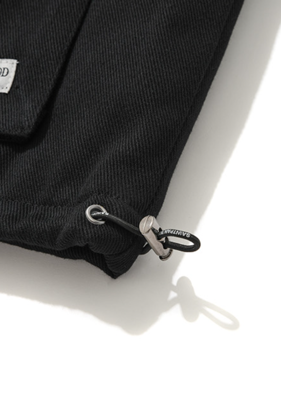 セイントペイン(SAINTPAIN)  SP COTTON MINIMAL ZIP JACKET-BLACK