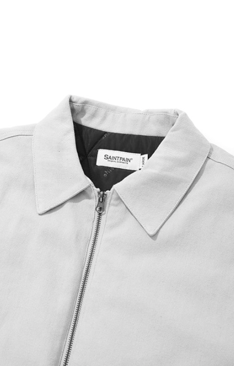 セイントペイン(SAINTPAIN)  SP COTTON MINIMAL ZIP JACKET-GRAY