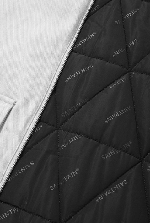 セイントペイン(SAINTPAIN)  SP COTTON MINIMAL ZIP JACKET-GRAY