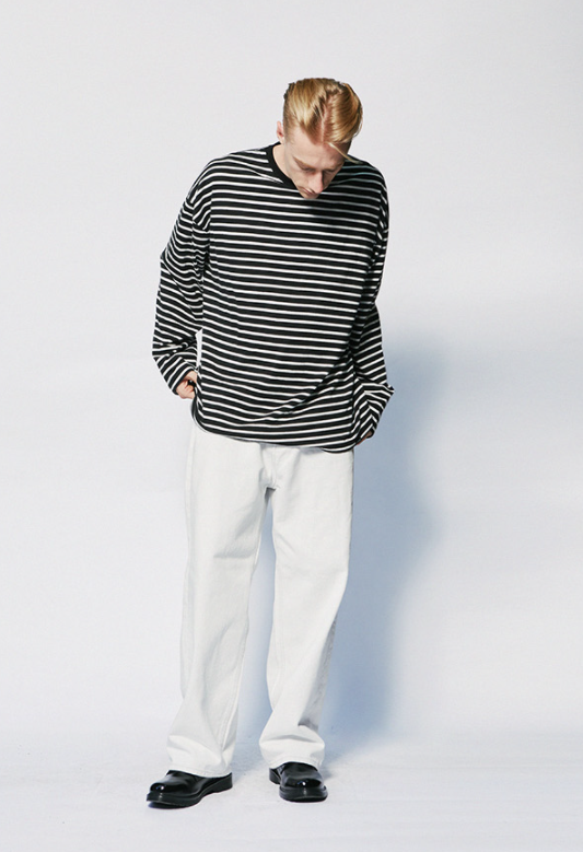 セイントペイン(SAINTPAIN)  SP OVERSIZE STRIPE T SHIRTS