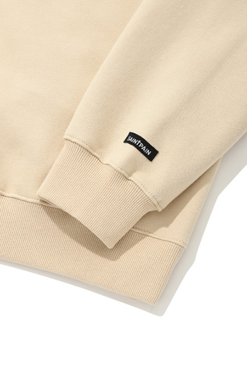 セイントペイン(SAINTPAIN)  SP VARIATION LOGO CREWNECK-BEIGE