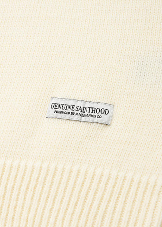 セイントペイン(SAINTPAIN) SP FINE WOOL LOOSE FIT KNIT-IVORY