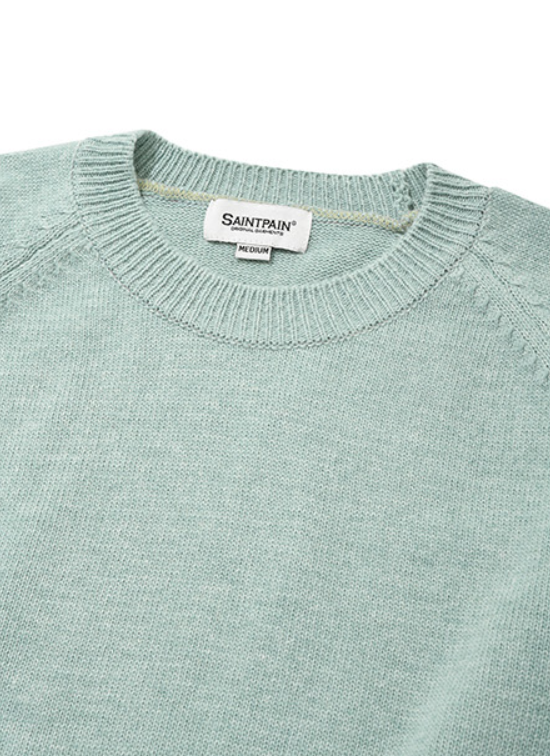 セイントペイン(SAINTPAIN) SP FINE WOOL LOOSE FIT KNIT-MINT
