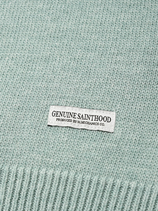 セイントペイン(SAINTPAIN) SP FINE WOOL LOOSE FIT KNIT-MINT