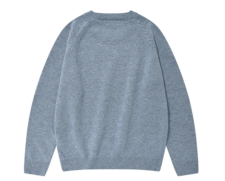 セイントペイン(SAINTPAIN) SP FINE WOOL LOOSE FIT KNIT-BLUE