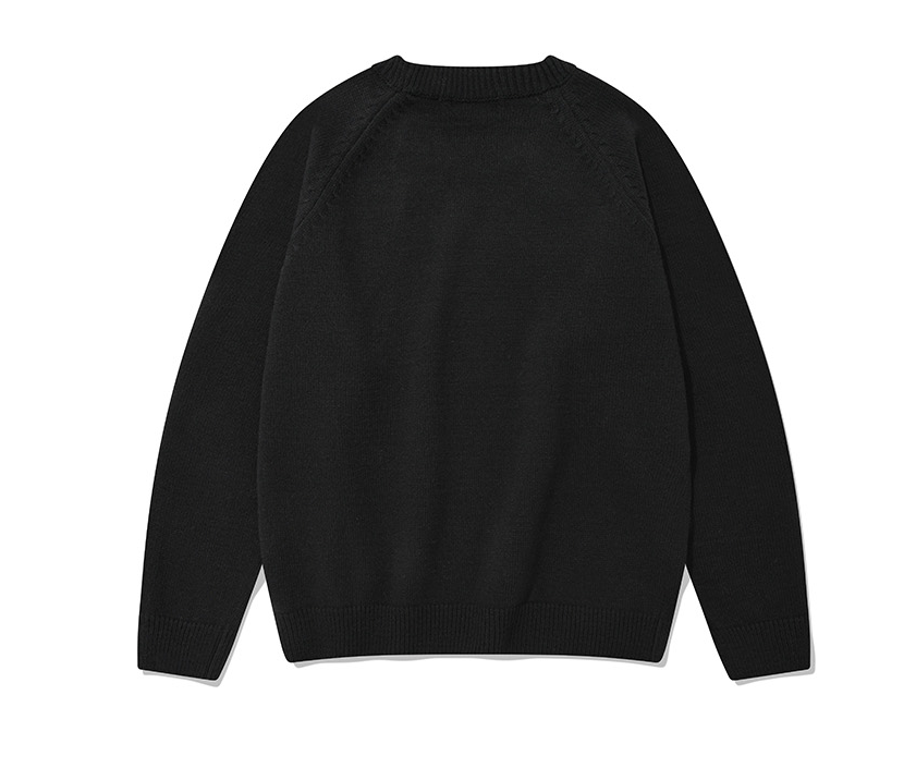 セイントペイン(SAINTPAIN) SP FINE WOOL LOOSE FIT KNIT-BLACK