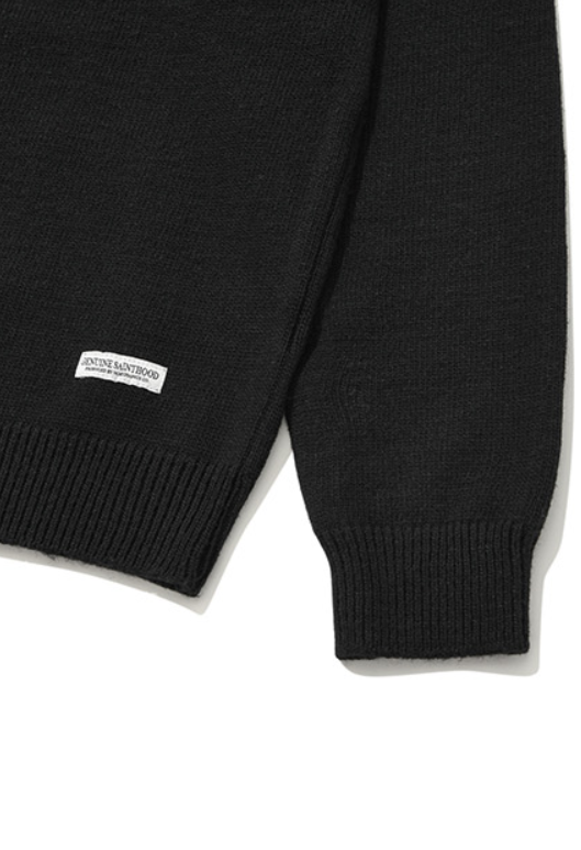 セイントペイン(SAINTPAIN) SP FINE WOOL LOOSE FIT KNIT-BLACK