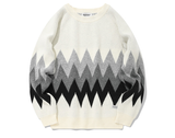 セイントペイン(SAINTPAIN) SP FINE WOOL ZIGZAG KNIT-IVORY