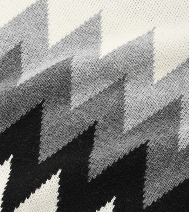 セイントペイン(SAINTPAIN) SP FINE WOOL ZIGZAG KNIT-IVORY