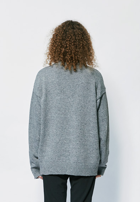 セイントペイン(SAINTPAIN) SP FINE WOOL LOOSE FIT CARDIGAN-GRAY