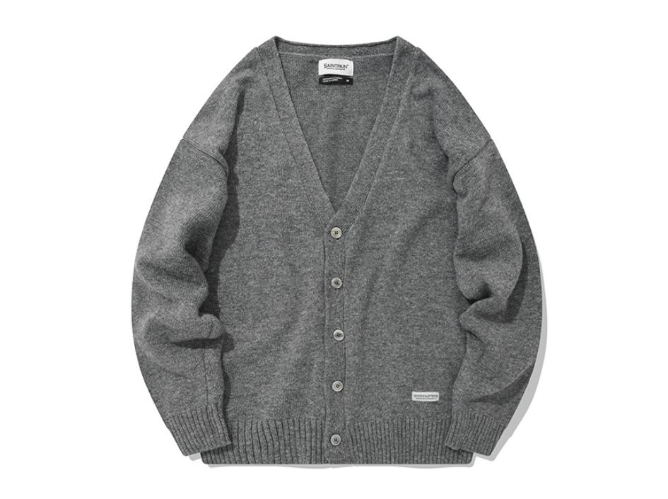 セイントペイン(SAINTPAIN) SP FINE WOOL LOOSE FIT CARDIGAN-GRAY