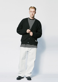 セイントペイン(SAINTPAIN) SP FINE WOOL LOOSE FIT CARDIGAN-BLACK