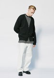 セイントペイン(SAINTPAIN) SP FINE WOOL LOOSE FIT CARDIGAN-BLACK
