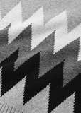 セイントペイン(SAINTPAIN) SP FINE WOOL ZIGZAG CARDIGAN-GRAY