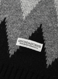 セイントペイン(SAINTPAIN) SP FINE WOOL ZIGZAG CARDIGAN-BLACK